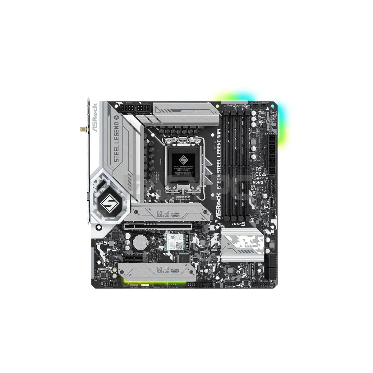 Asrock B760M Steel legend D5 MATX WIFI LGA 1700 DDR5 motherboard