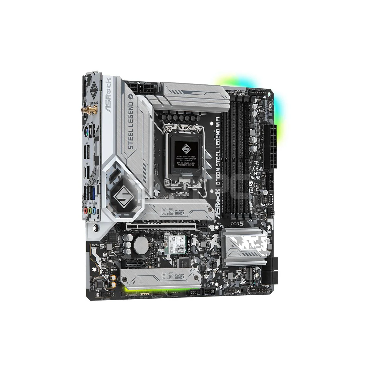 Asrock B760M Steel legend D5 MATX WIFI LGA 1700 DDR5 motherboard - Image 6