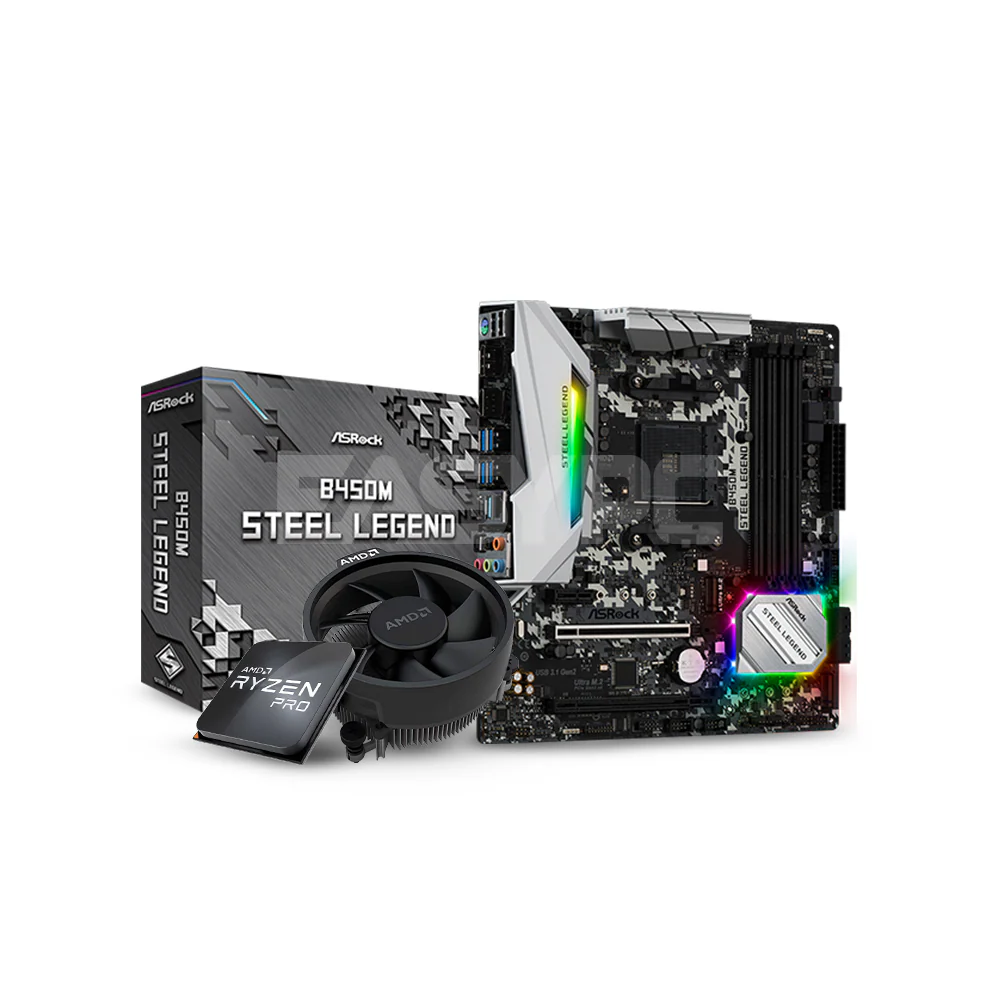 ASRock Build AMD Ryzen 5 4650G + ASRock B450 Steel Legend