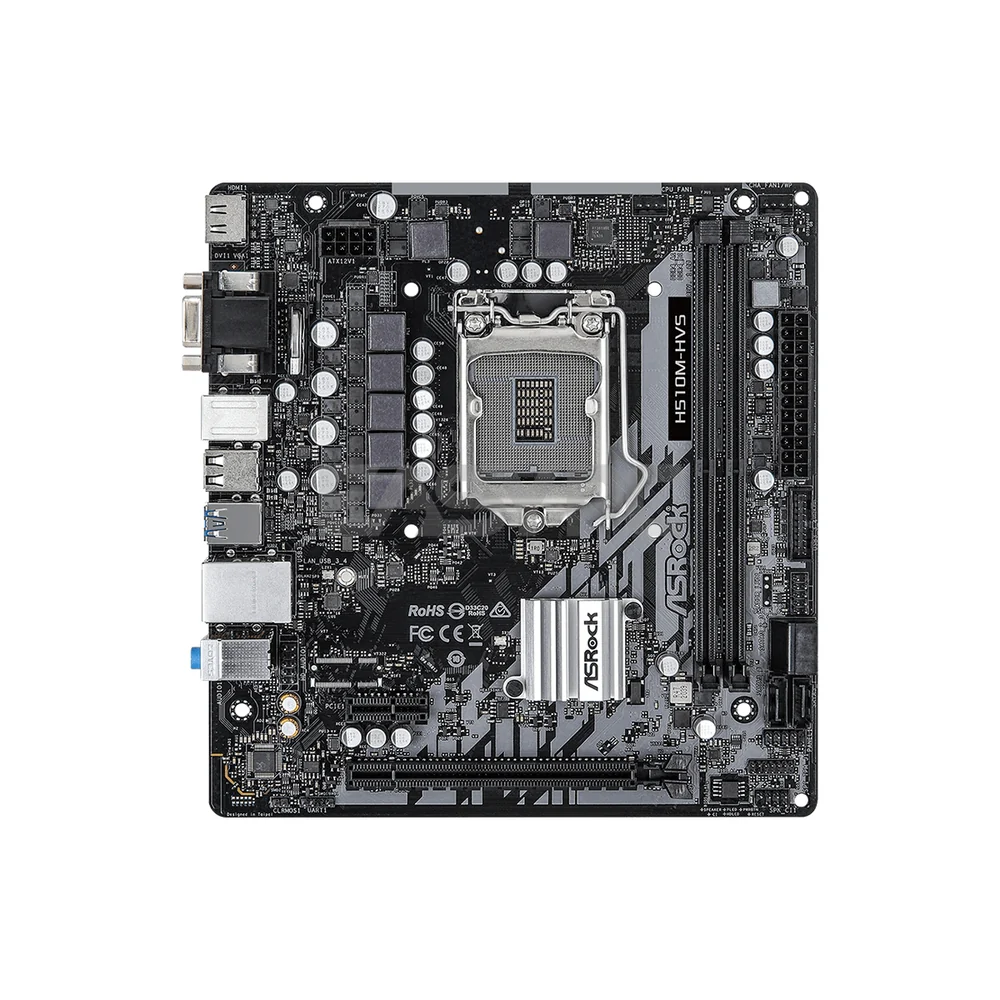 Asrock H510M-HVS Socket LGA 1200, Supports Windows 11, VR Ready, Super Alloy Ddr4 Motherboard - Image 3