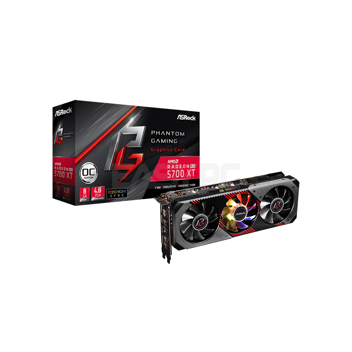 Asrock RX 5700 XT Phantom Gaming OC 8gb 256bit GDdr6 Gaming Videocard - Image 6