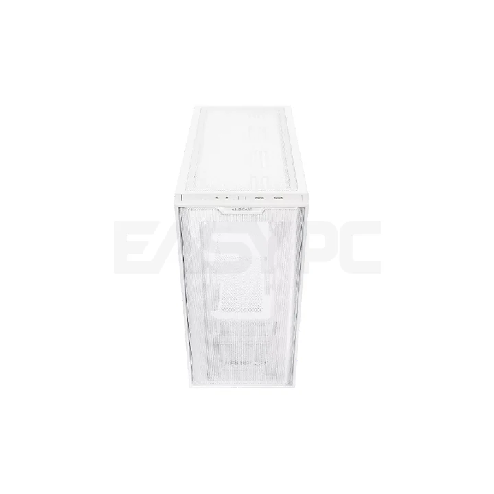 Asus A21 Micro ATX Tempered Glass Side Panel Gaming PC Case White - Image 3