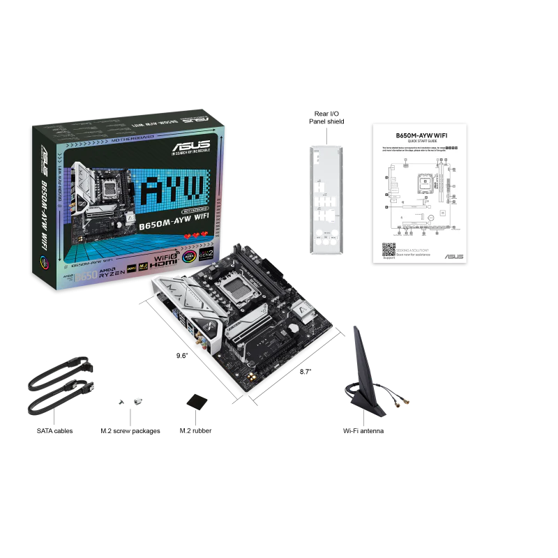 Asus B650M-AYW Wifi DDR5 AMD Motherboard - Image 7