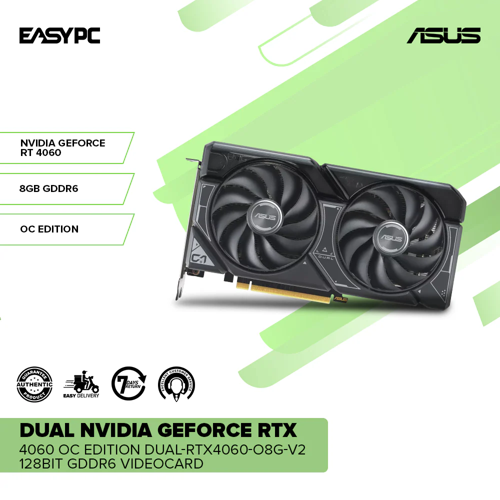 Asus Dual Nvidia Geforce RTX 4060 OC edition DUAL-R - Image 2