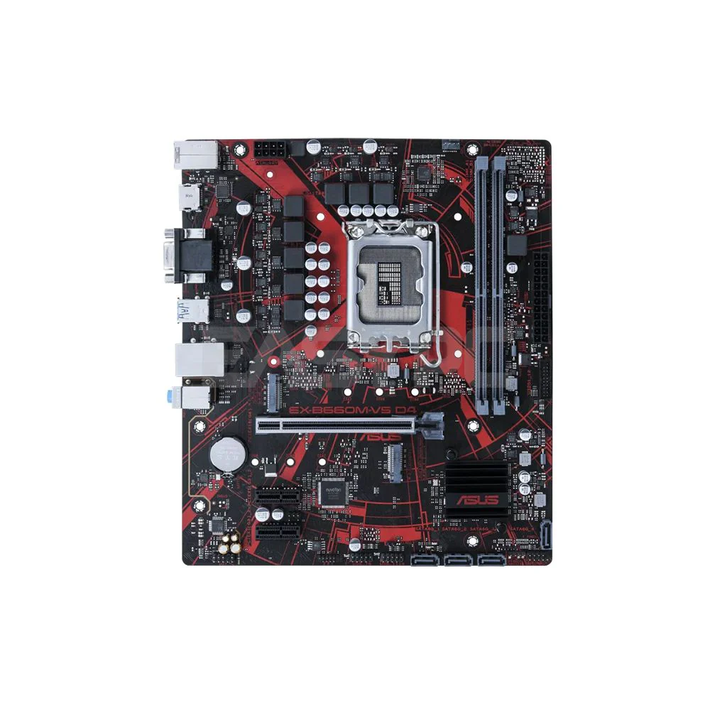 Asus EX-B660M-V5 LGA 1700 Ddr4 HDMI, D-Sub, USB 3.2 Gen 1 Lightning Boot mATX Gaming Motherboard - Image 4