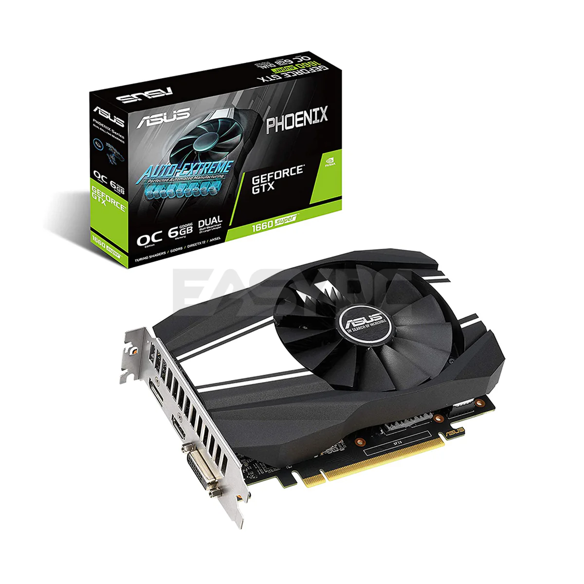 Asus NVIDIA® GeForce GTX 1660 Super Phoenix OC Edition Gaming Videocard 6gb 192bit GDdr6