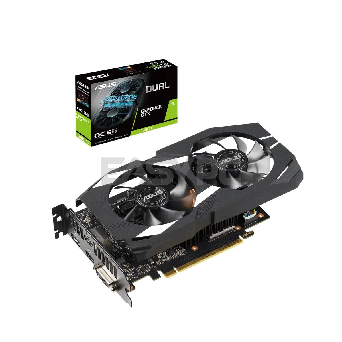 Asus NVIDIA® GeForce GTX 1660ti Dual OC Videocard 6gb 192bit GDdr6