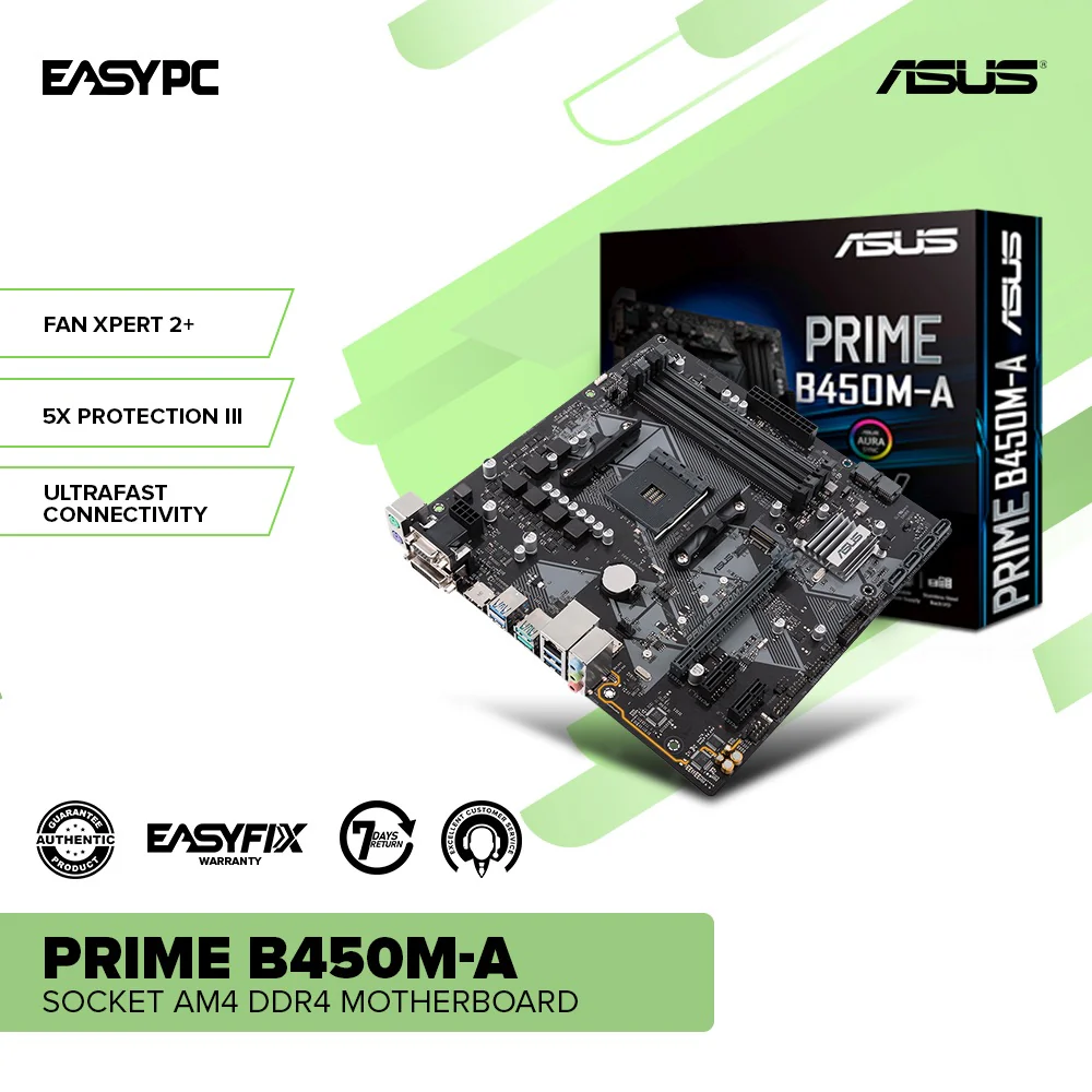 ASUS Prime B450M-A Socket Am4 Ddr4 Motherboard - Image 2