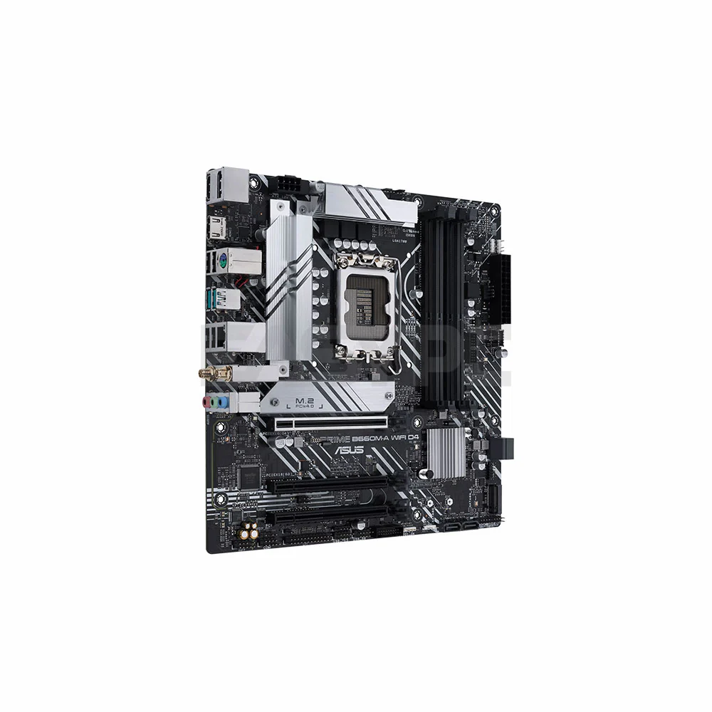 Asus Prime B660M-A WIFI D4 VRM heatsink, M.2 heatsink, Socket LGA 1700 Ddr4 Gaming Motherboard - Image 4