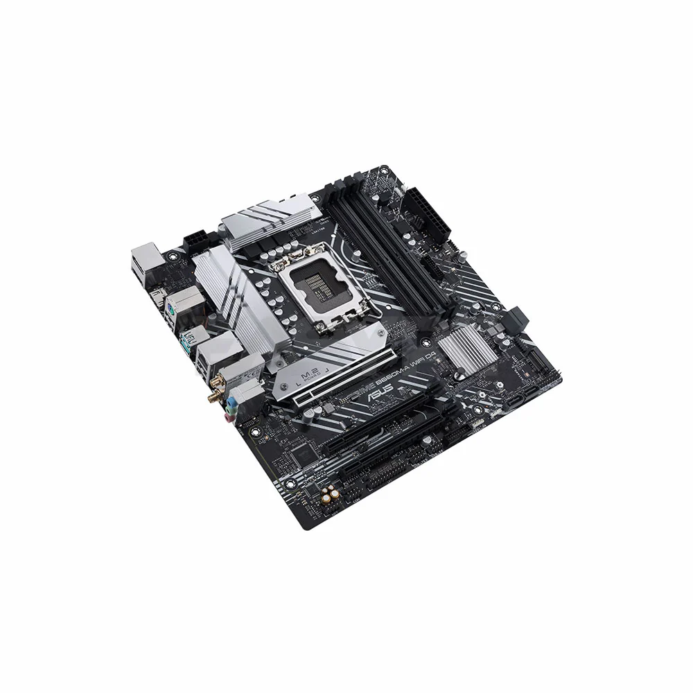 Asus Prime B660M-A WIFI D4 VRM heatsink, M.2 heatsink, Socket LGA 1700 Ddr4 Gaming Motherboard - Image 5