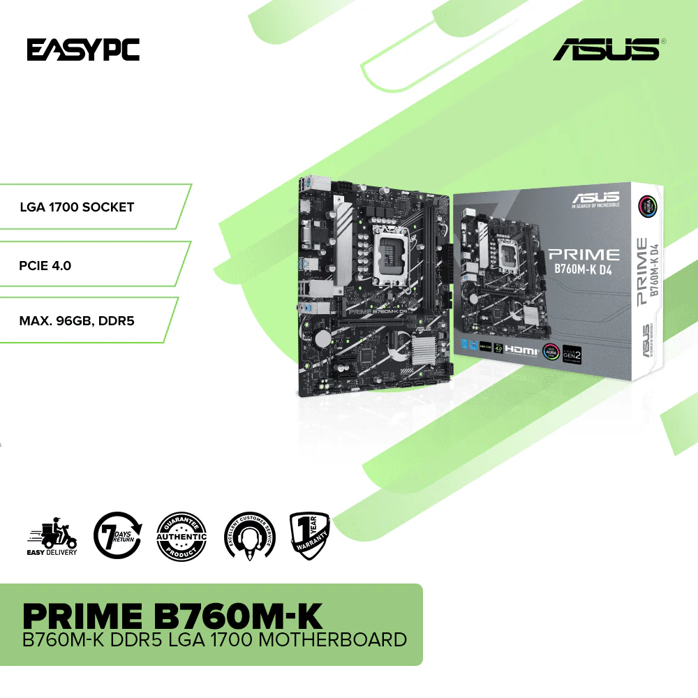ASUS Prime B760M-K DDR5 LGA 1700 Motherboard - Image 2