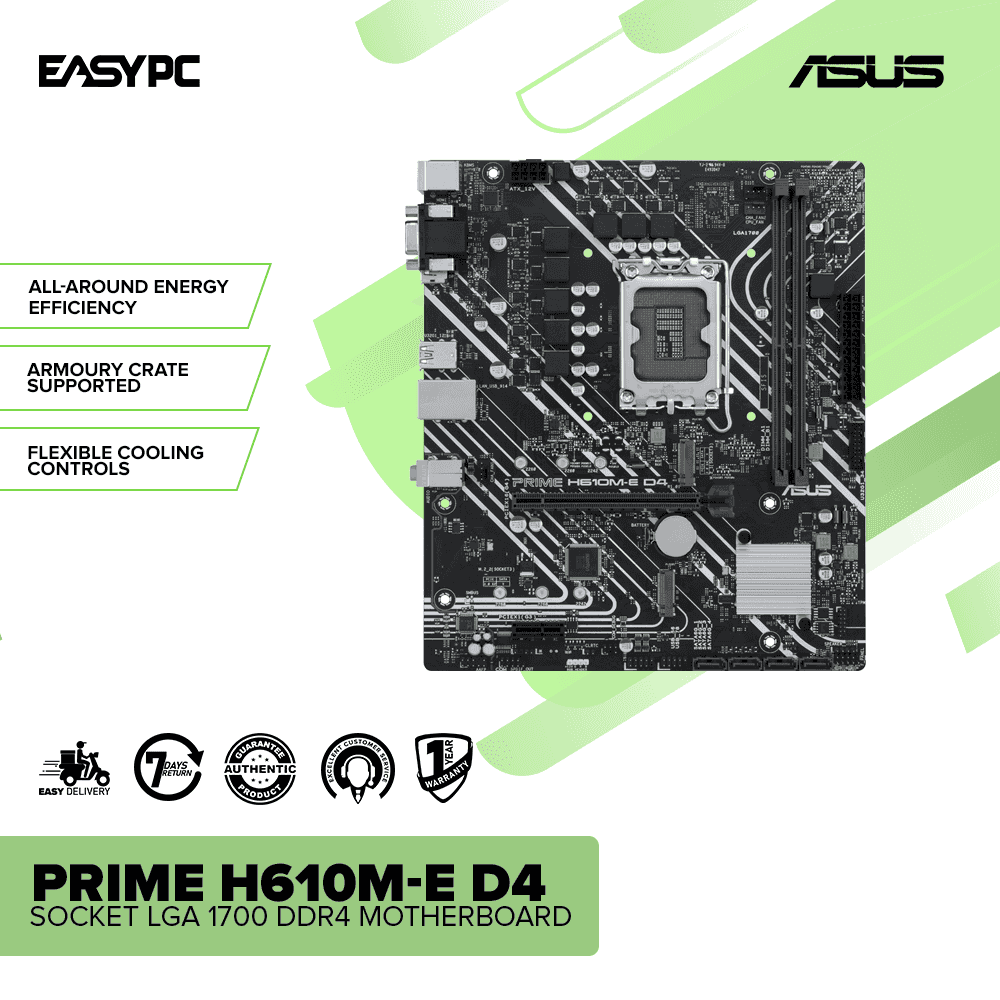 Asus Prime H610M-E D4 Socket LGA 1700 Ddr4 Motherboard - Image 2