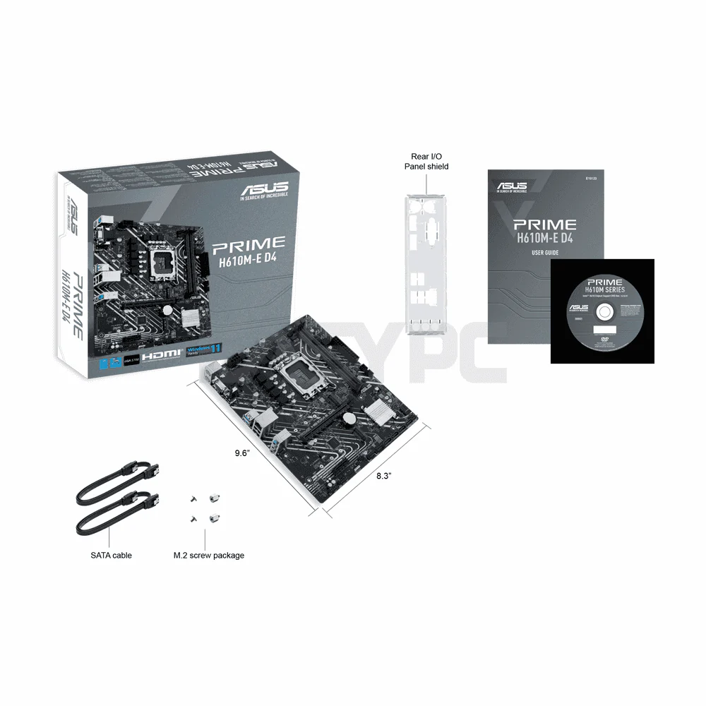 Asus Prime H610M-E D4 Socket LGA 1700 Ddr4 Motherboard - Image 4