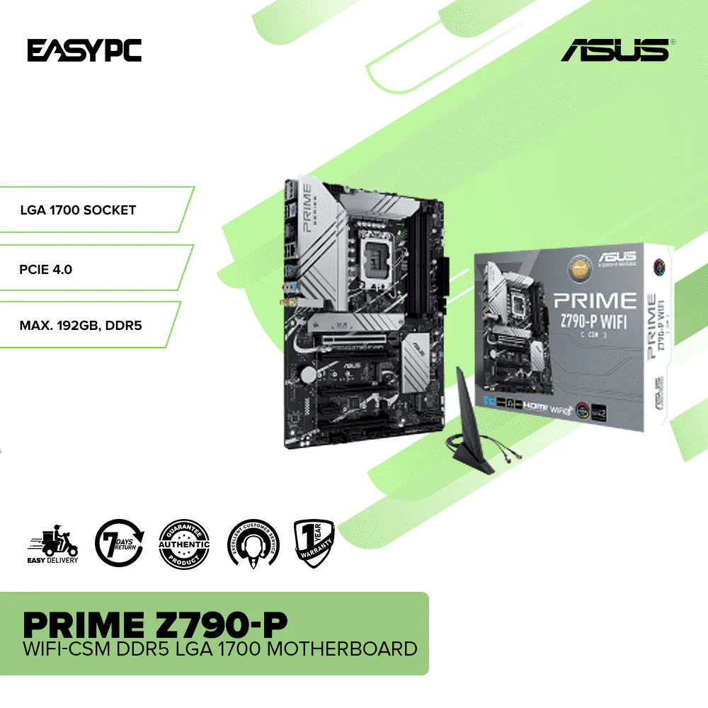 ASUS Prime Z790-P WIFI-CSM DDR5 LGA 1700 Motherboard - Image 2