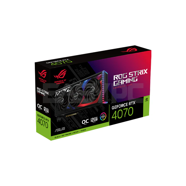 Asus ROG 4070 Strix ROG-STRIX-RTX4070-O12G-GAMING 12GB 256bit GDDR6X Videocard - Image 3