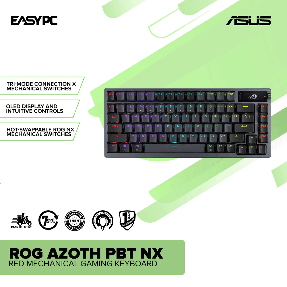 Asus ROG Azoth PBT NX Red Mechanical Gaming Keyboard - Image 2