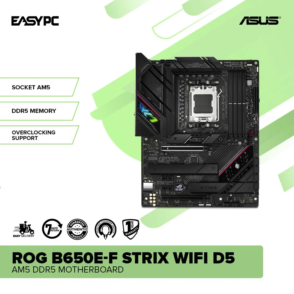 ASUS ROG B650E-F Strix wifi D5 AM5 DDR5 Motherboard - Image 2