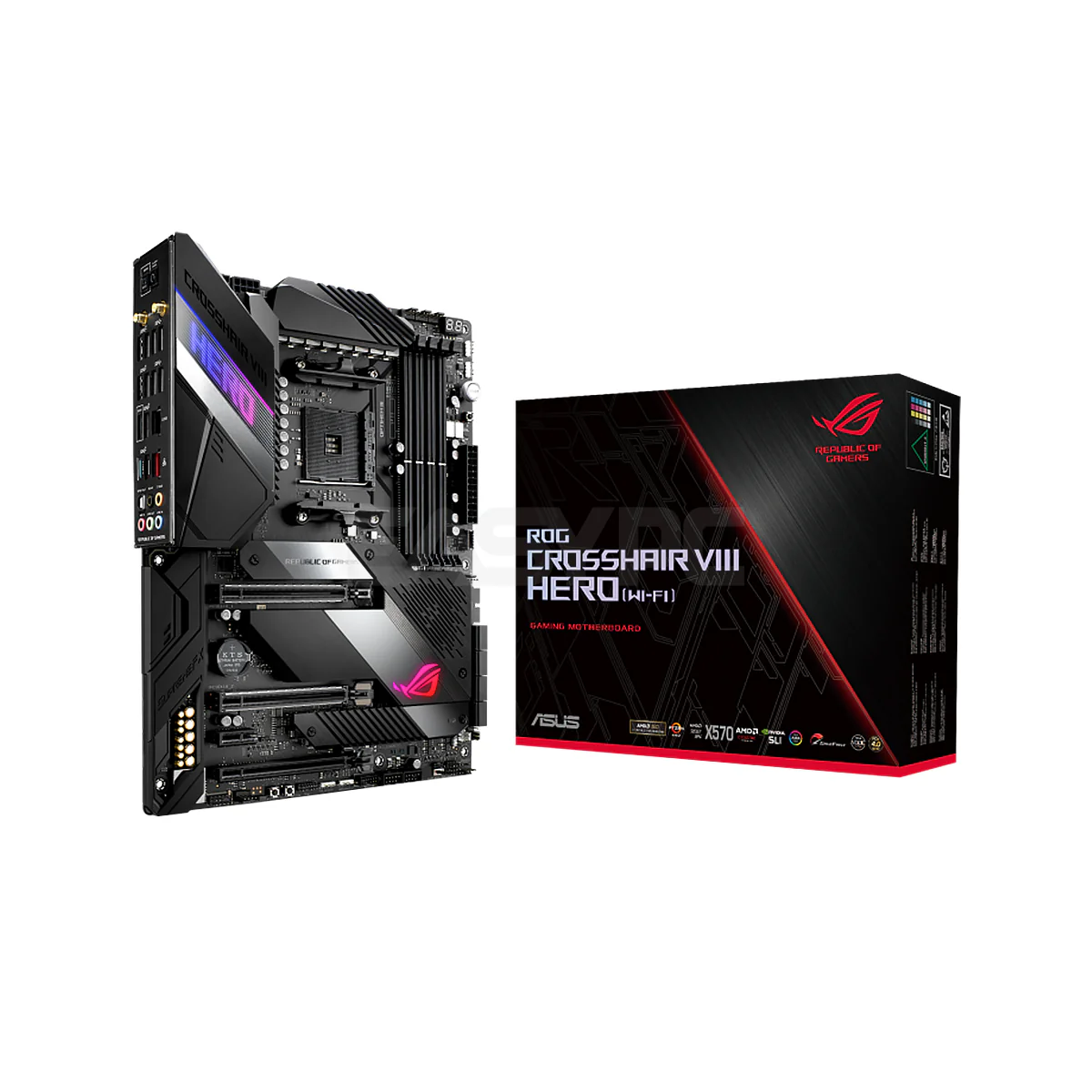 Asus ROG Crosshair VIII Hero X570 Wi-Fi Socket Am4 Ddr4 Gaming Motherboard