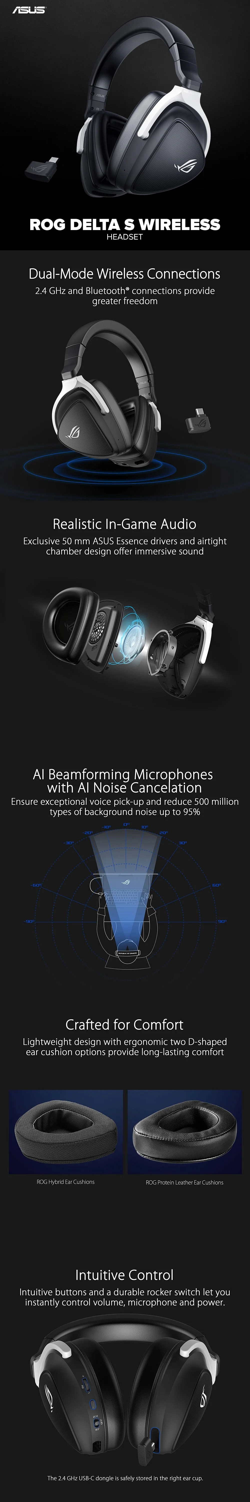 Asus ROG Delta S Wireless Headset - Image 6