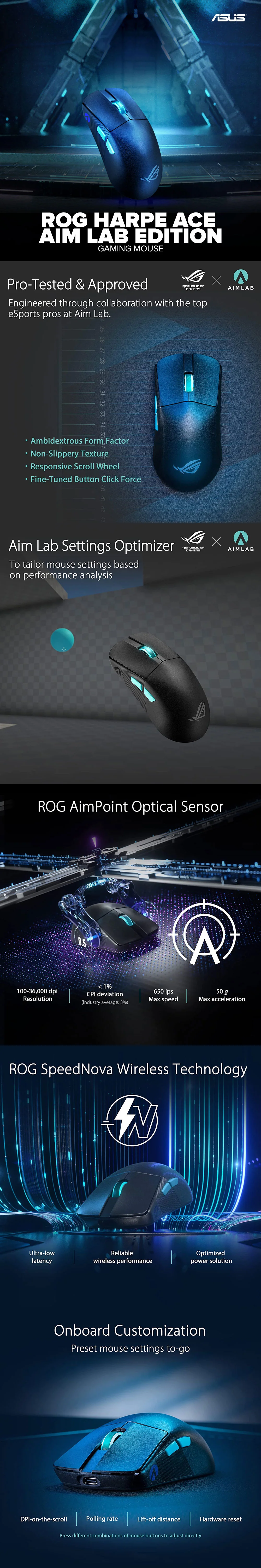 Asus ROG Harpe Ace Aim Lab Gaming Mouse - Image 5