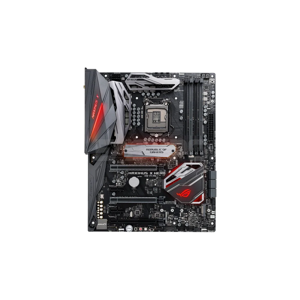 Asus ROG Maximus X Hero Wifi AC Motherboard Socket 1151 Ddr4 Intel Z370 ATX gaming motherboard with Aura Sync RGB LEDs, 802.11ac Wi-Fi, DDR4 4133MHz, dual M.2 and USB 3.1 Gen 2 Gaming Motherboard - Image 4