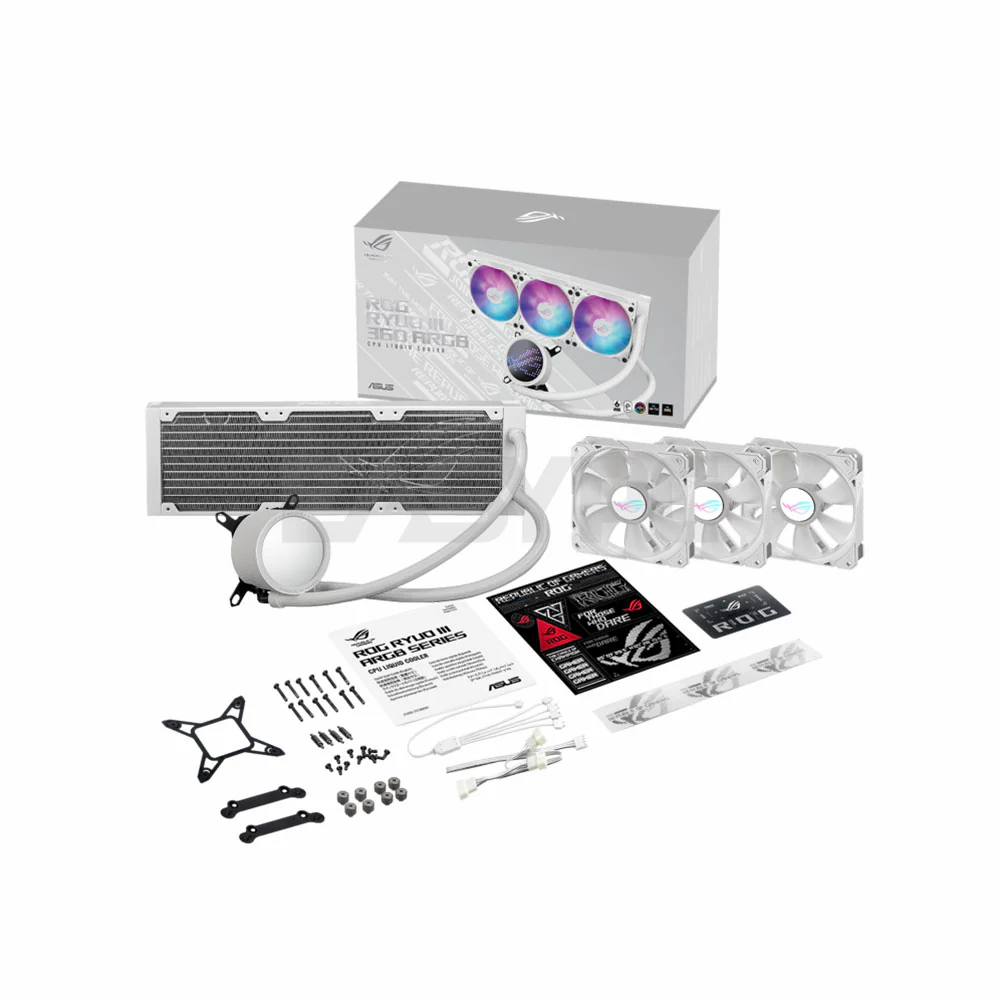 Asus ROG RYUO III 360 ARGB Liquid Cooler White - Image 4