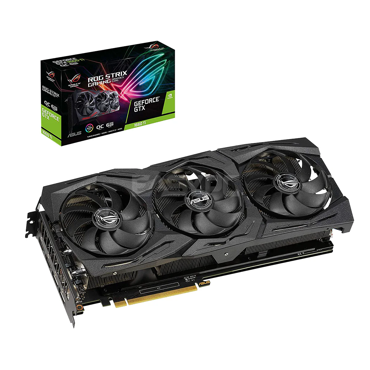 Asus Rog Strix NVIDIAÂ® GeForce GTX 1660ti O6g Gaming 192bit Ddr6