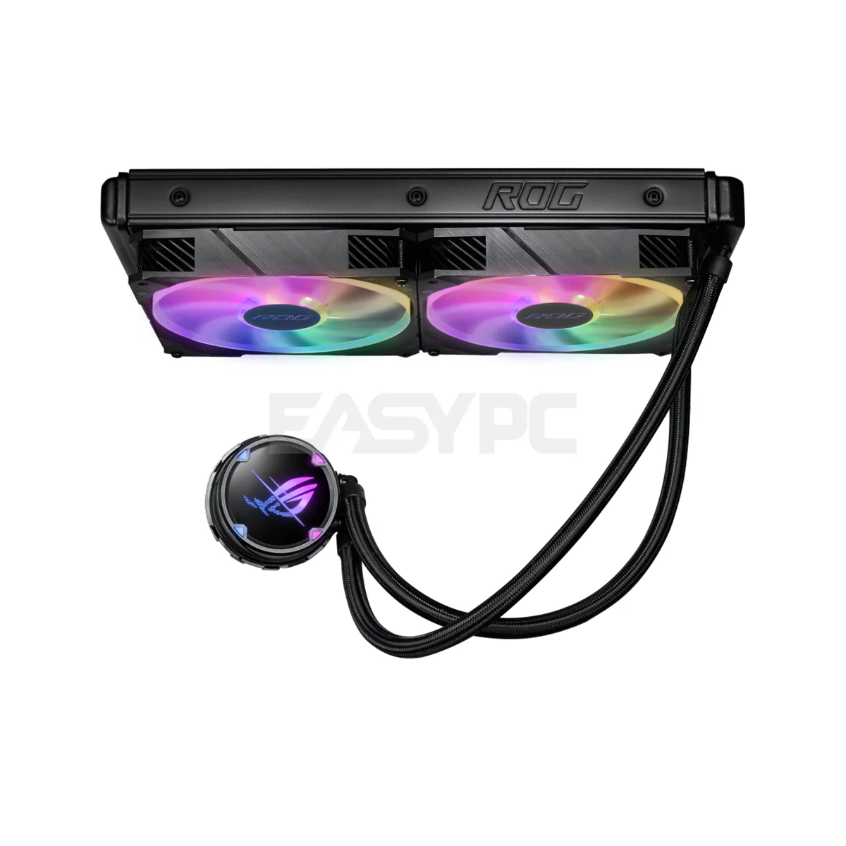 Asus ROG Strix LC II 280 ARGB all-in-one liquid CPU cooler with Aura Sync, AMD AM4/TR4 support and dual ROG 140 mm addressable RGB radiator fans CPU Cooling - Image 3