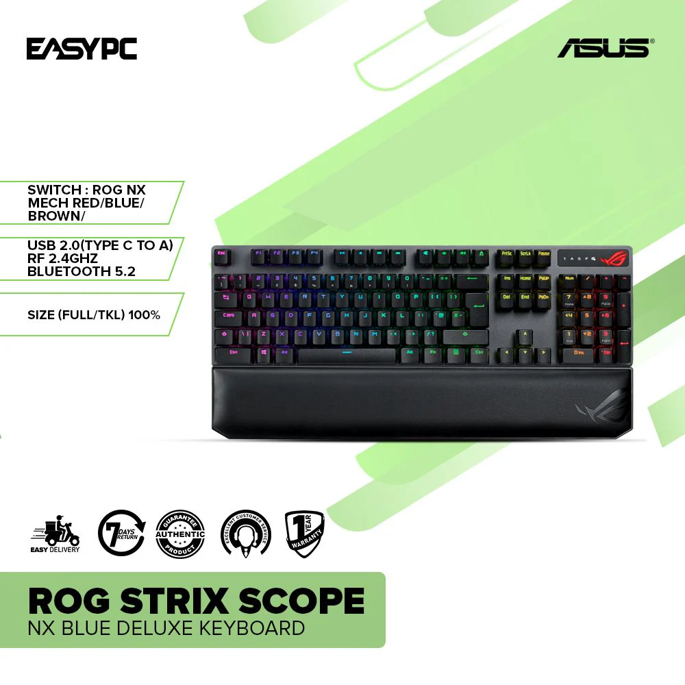 Asus ROG Strix Scope NX Blue Delux Keyboard - Image 2