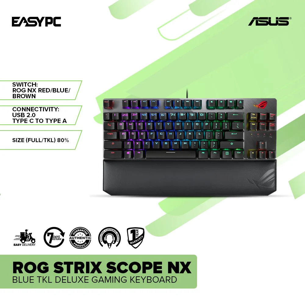 Asus ROG Strix Scope NX Blue TKL Deluxe Gaming Keyboard - Image 2