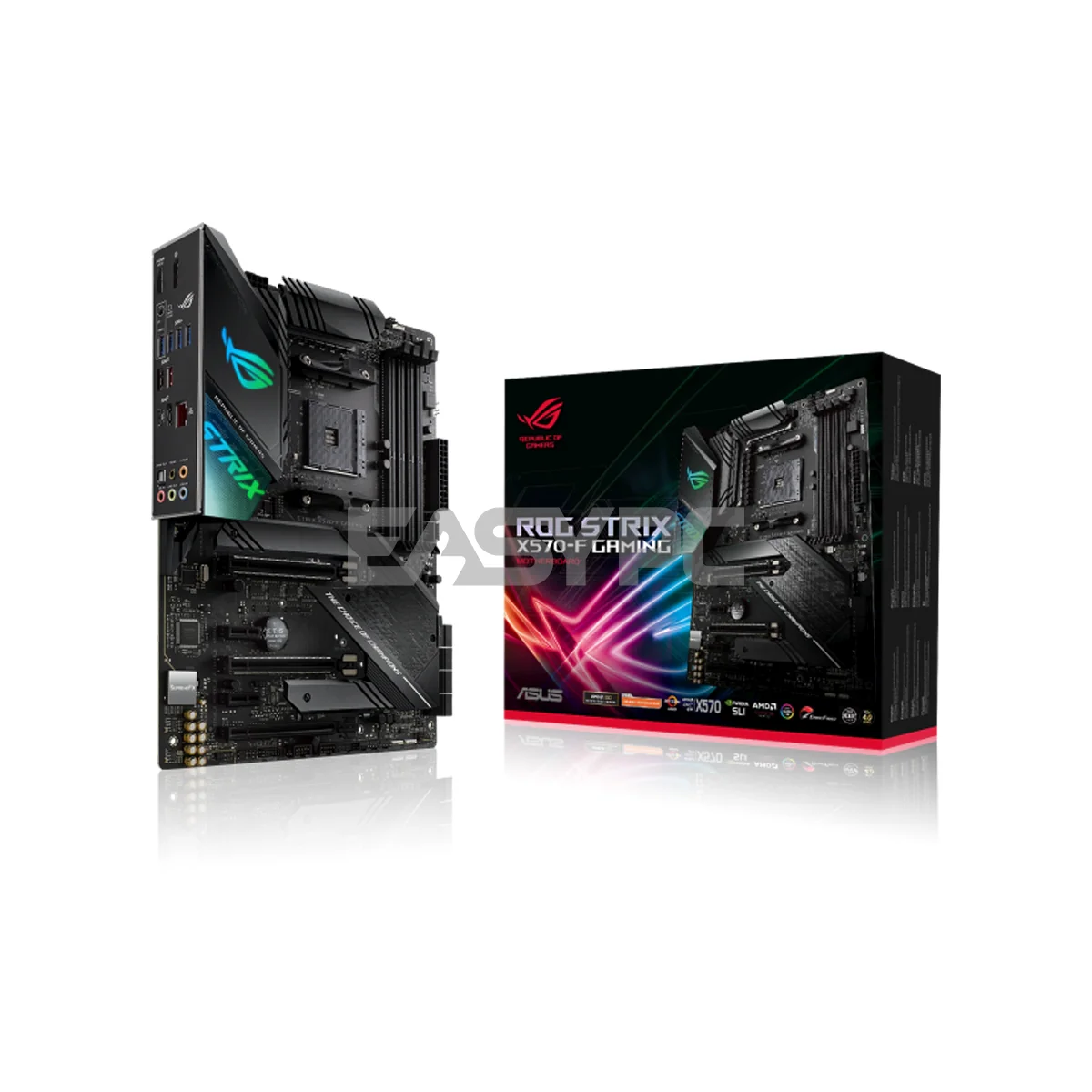 Asus ROG Strix X570-F Socket Am4 Ddr4 Aura Sync RGB 5-Way Optimization Easy DIY Gaming Motherboard