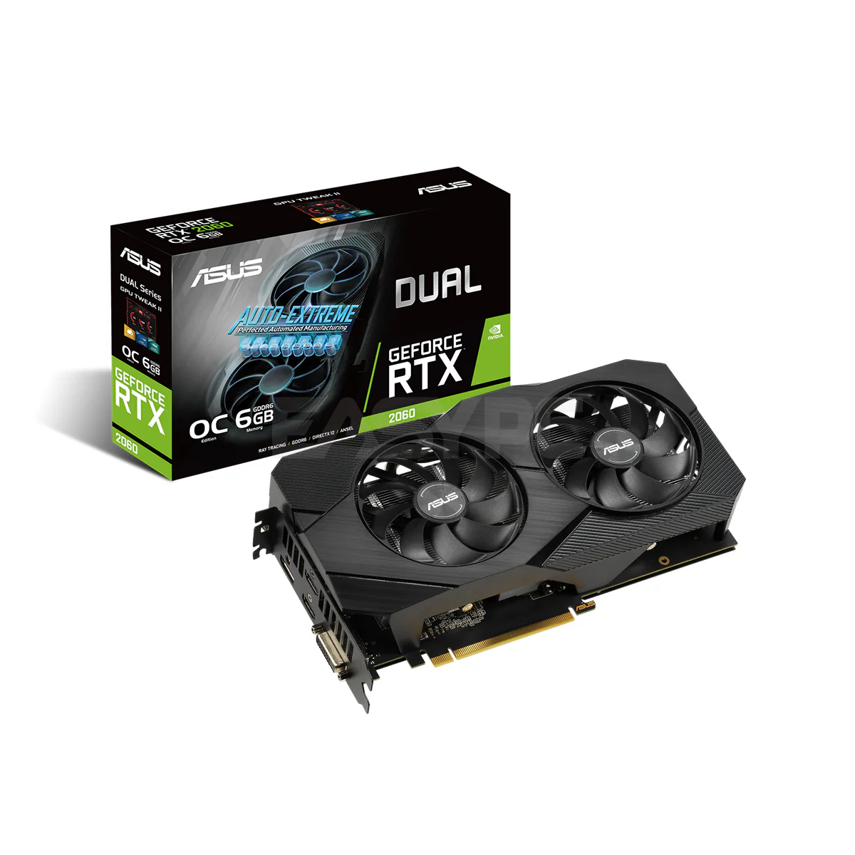 Asus  NVIDIA® GeForce RTX™ 2060 OC Edition EVO 6gb 192bit GDdr6 Gaming Videocard