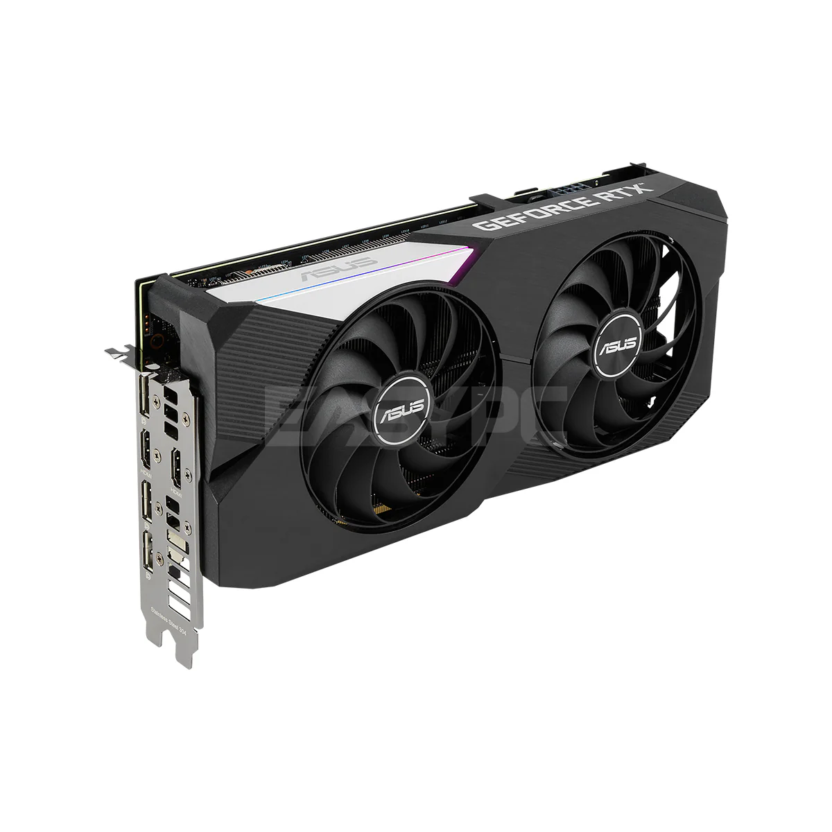 Asus  NVIDIAÂ® GeForce RTXÂ™ 3060Ti OC Dual Fan  8gb 256bit GDdr6  2x fans cooling axial tech fan stainless steel bracket Quantumcloud Graphics Card Gaming Videocard - Image 4