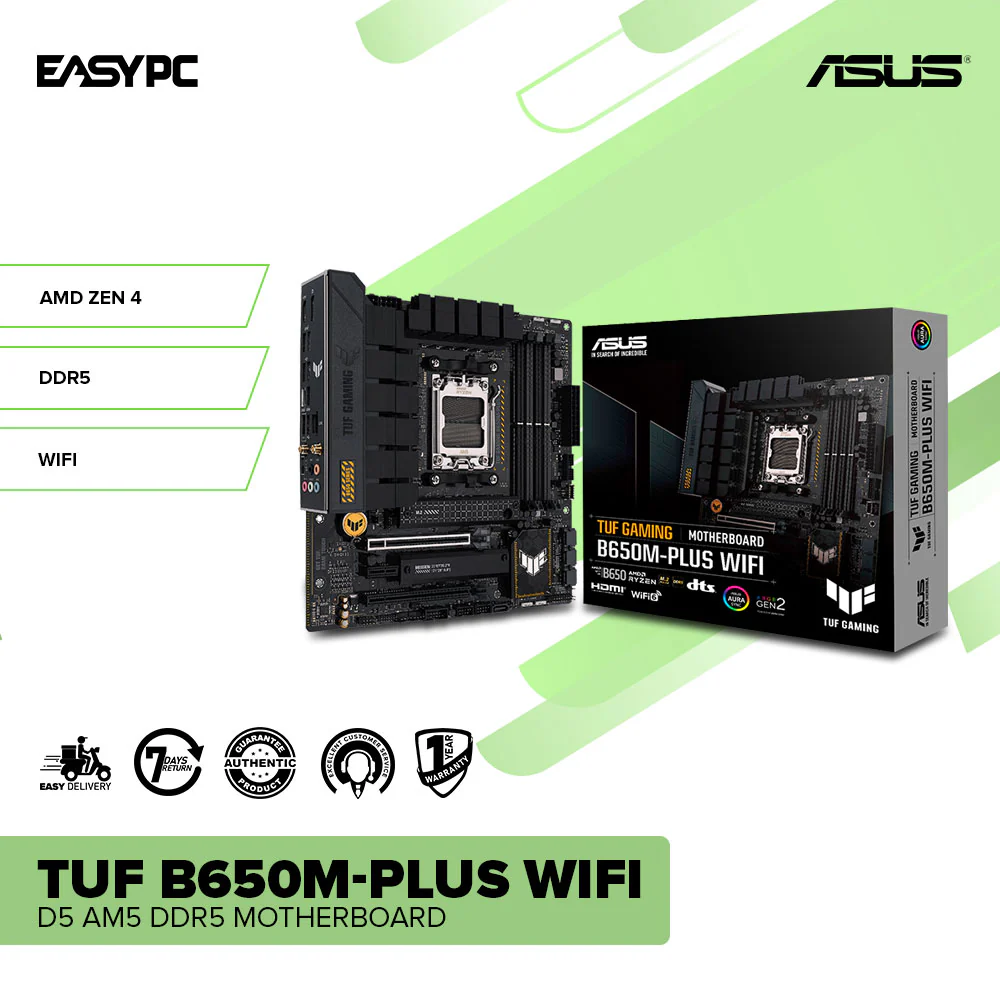 ASUS TUF B650M-PLUS wifi D5 AM5 DDR5 Motherboard - Image 2