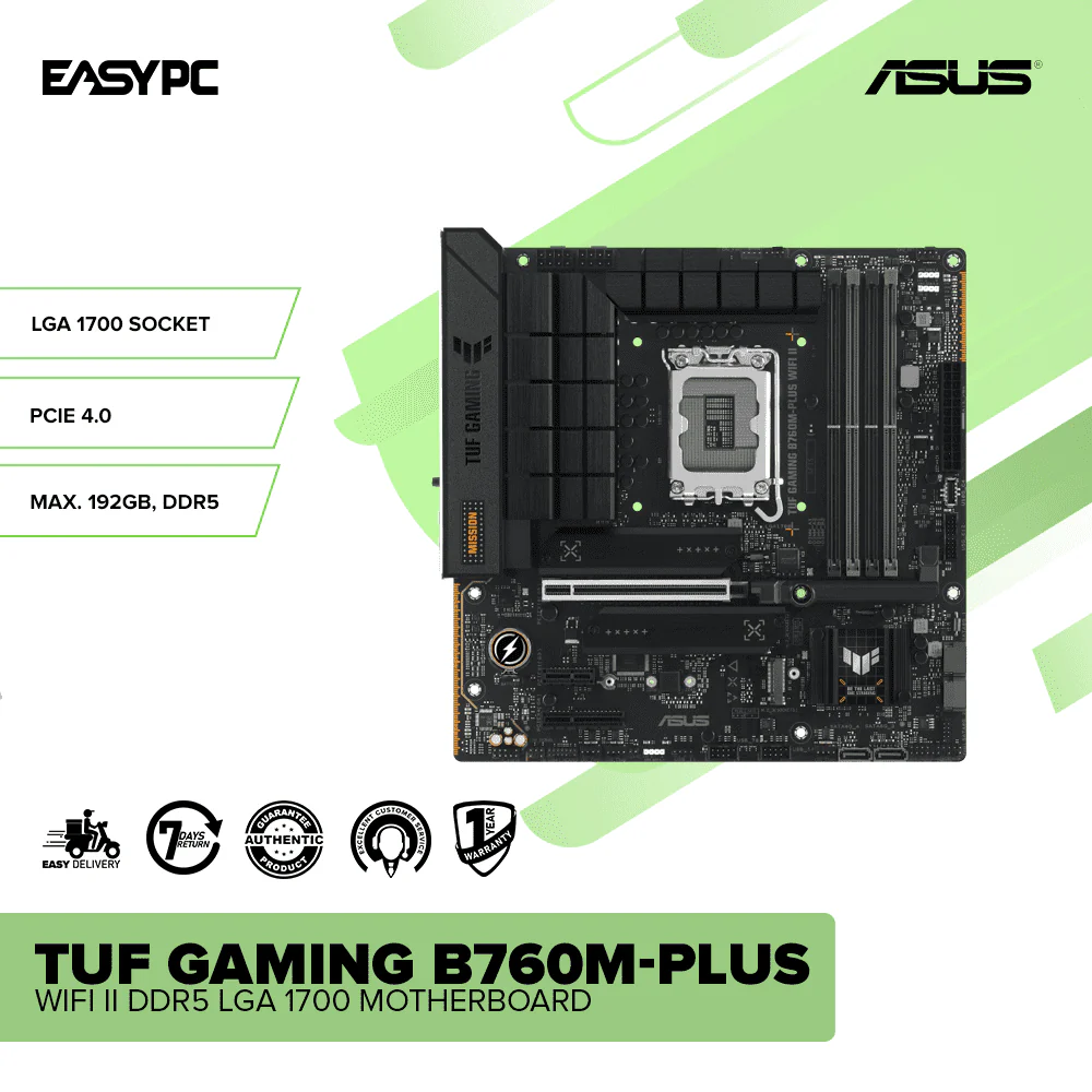 Asus TUF Gaming B760M-Plus WIFI II DDR5 LGA 1700 Motherboard - Image 2