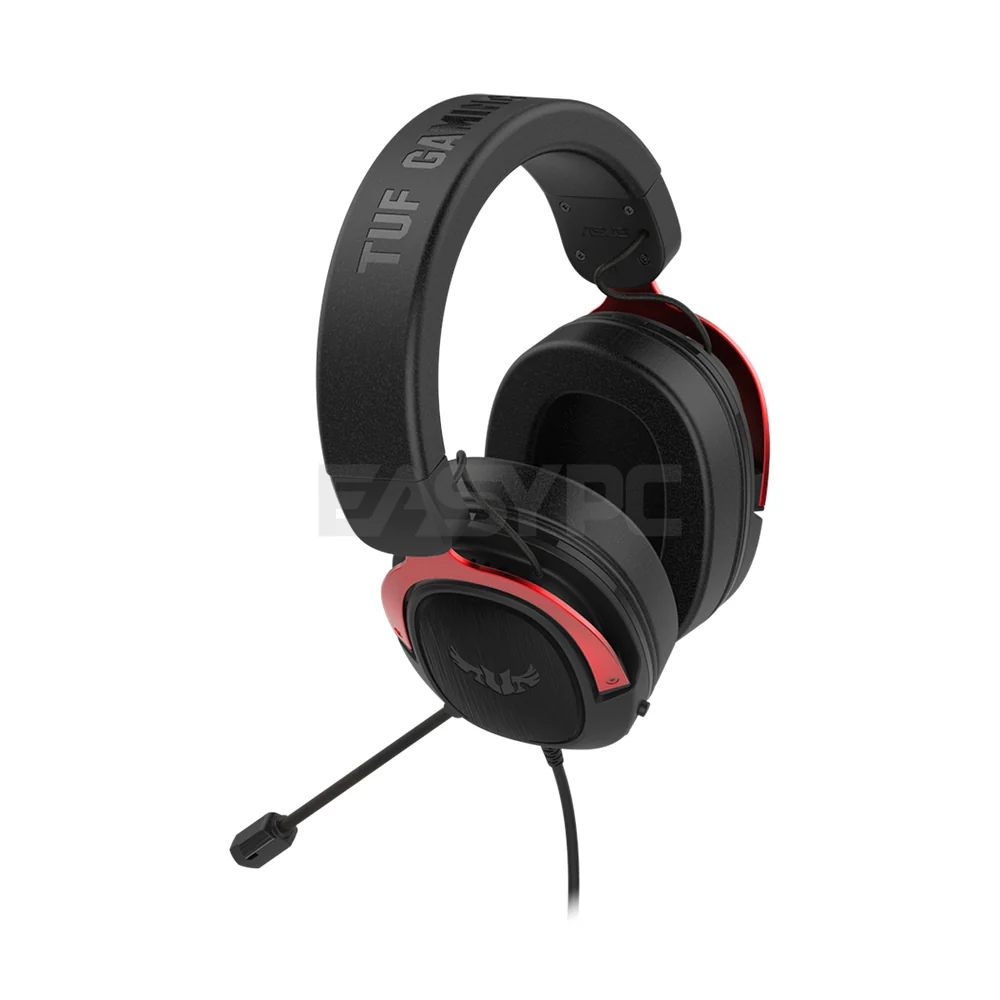 Asus TUF Gaming H3 7.1 Gaming Headset Gun Metal/ Red/ Silver - Image 9