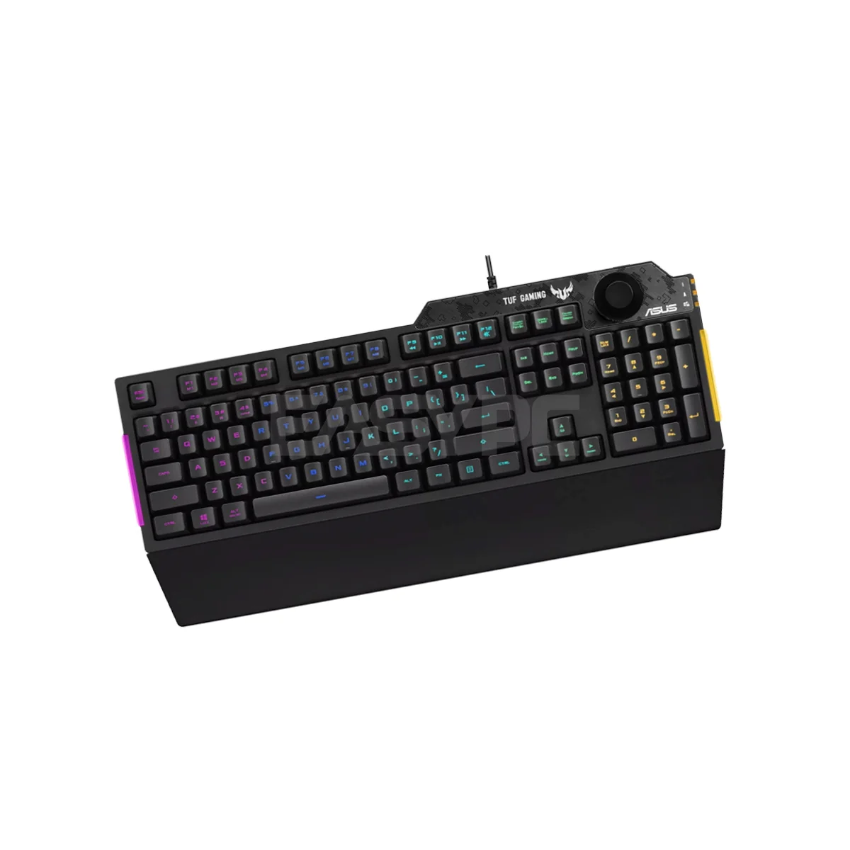 Asus TUF Gaming K1 Dynamic RGB lighting effects Detachable ergonomic wrist rest for extended comfort Gaming Keyboard - Image 5