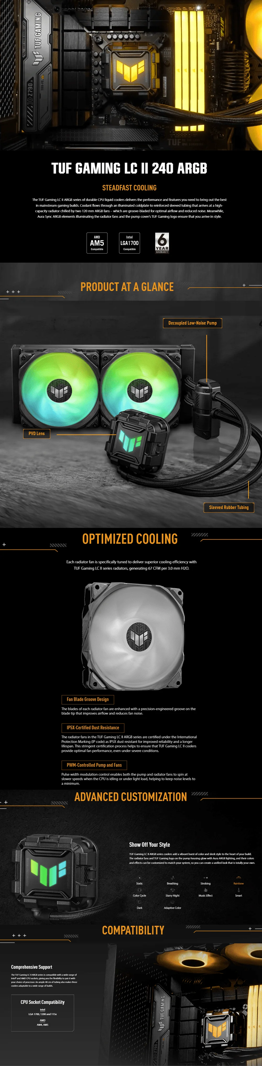 Asus TUF Gaming LC II 240 ARGB AIO CPU Cooling - Image 7