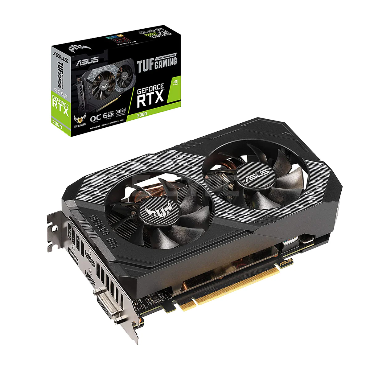 Asus TUF NVIDIAÂ® GeForce RTXÂ™ 2060 OC Videocard 6gb 192bit GDdr6
