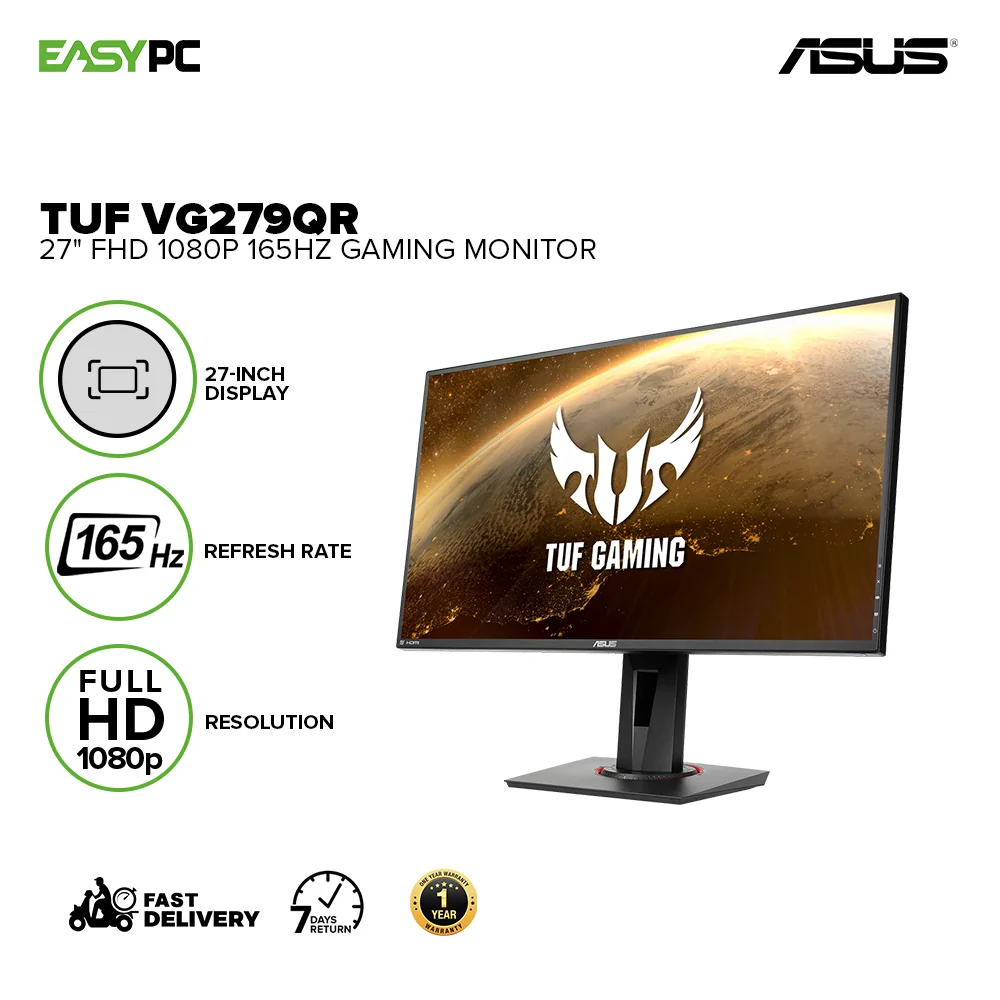 Asus TUF VG279QR 27Ã“ Full HD (1920 x 1080), 165Hz, Extreme Low Motion Blur, G-SYNC Compatible ready, 1ms (MPRT), Shadow Boost Gaming Monitor - Image 2