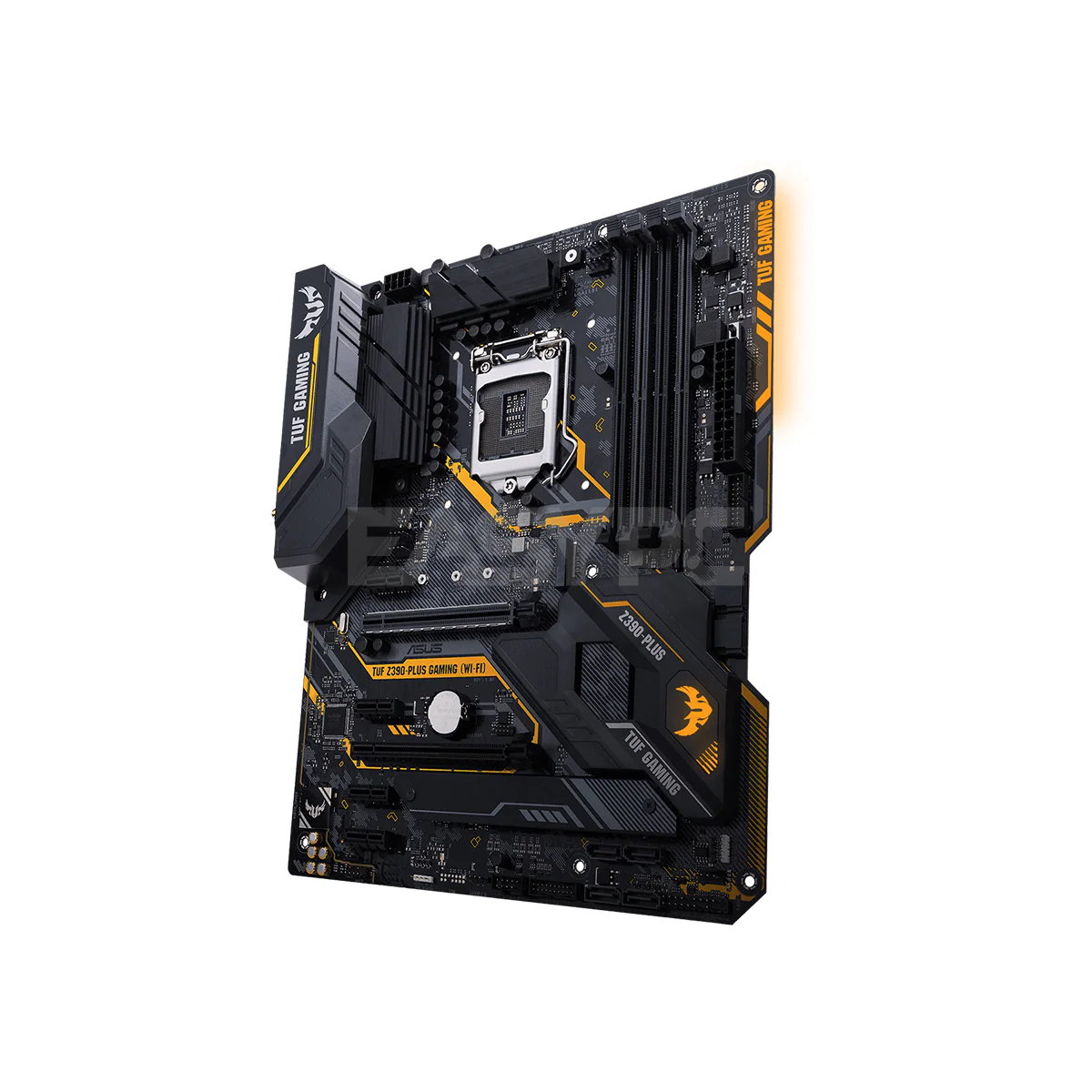Asus TUF Z390-Plus Gaming Wifi 1151 Ddr4 Intel Z390 ATX gaming motherboard with OptiMem II, Aura Sync RGB LED lighting, DDR4 4266+ MHz support, 32Gbps M.2, Intel Optane memory ready, and native USB 3.1 Gen 2. Motherboard Gaming - Image 4