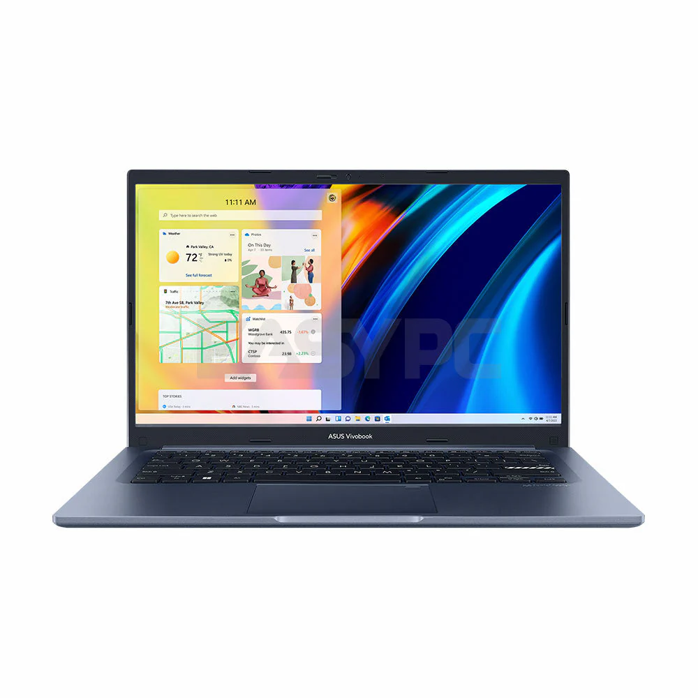 ASUS VivoBook 14 Slim 14.0" Intel Core i3-1215U/4GB+4GB/128GB SSD Laptop PS BK