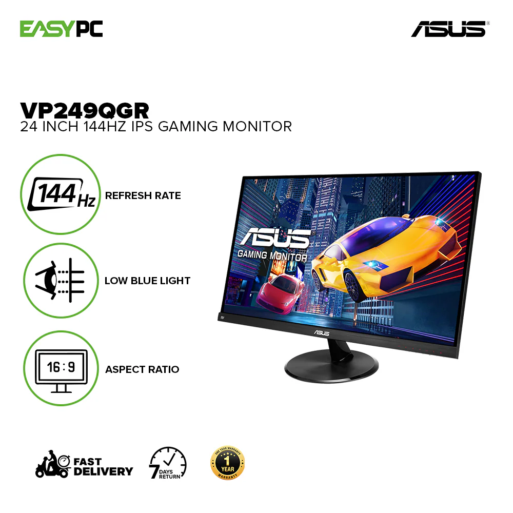 Asus VP249QGR 24" 144Hz IPS Gaming Monitor - Image 2
