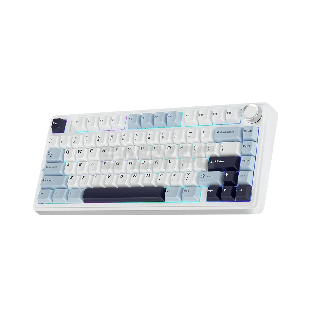 Aula F75 RGB Gaming Mechanical Hotswappable Keyboard Glacier Blue - Image 3