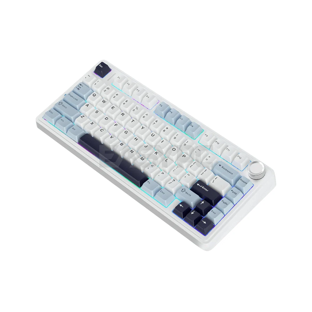 Aula F75 RGB Gaming Mechanical Hotswappable Keyboard Glacier Blue - Image 4