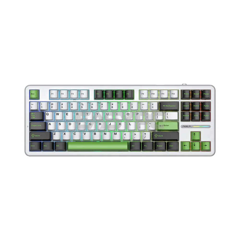Aula F87 RGB Gaming Mechanical Hotswappable Keyboard Wilderness Oasis