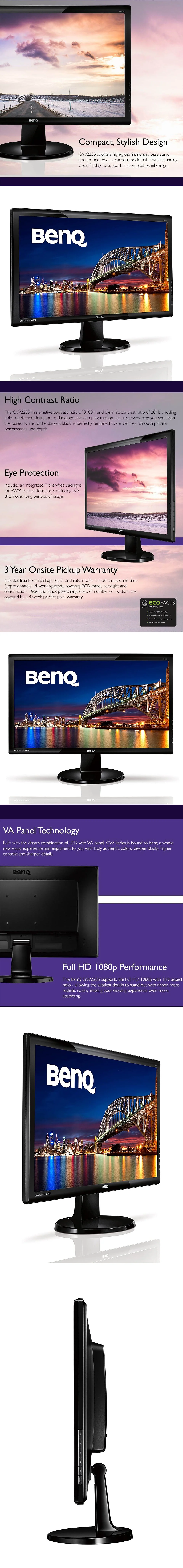 Benq Gw2255 21.5 inches Led Monitor Black - Image 6