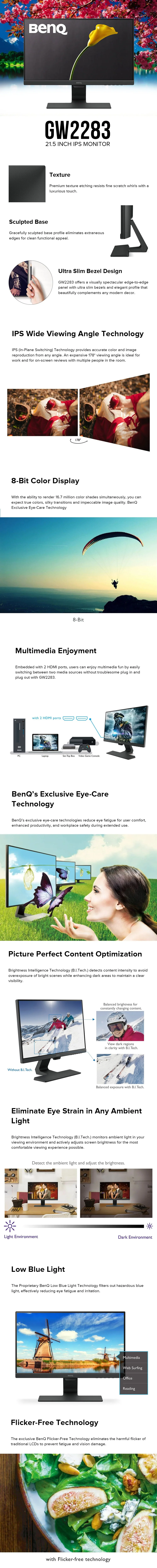 BenQ GW2283 21.5" IPS Monitor - Image 6