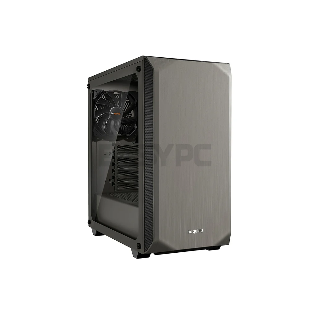 BeQuiet Pure Base 500 Tempered Glass, 2x 140mm Fans Window Black, White & Metallic Gray, Two Preinstalled Pure Wings 2 140mm fans Mid-Tower Case 4JTP - Image 11
