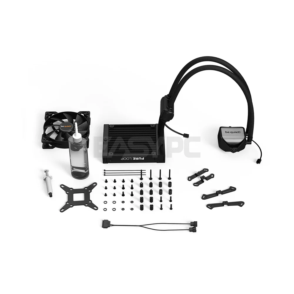 BeQuiet Pure Loop AIO CPU Cooler Intel & AMD, 1x and 2x Pure Wings 2 120mm PWM Fans, Double Decoupled Pump, All in One Water Cooling System 4JTP - Image 5
